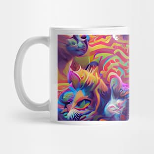 Psychedelic Cat Mug